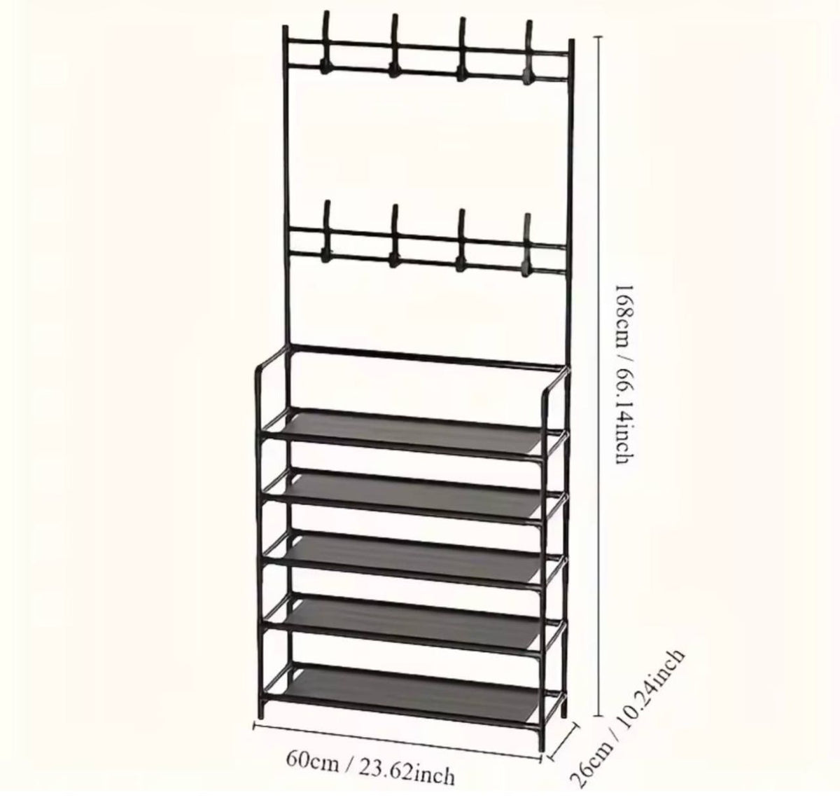 Reinforced 5-Tier Vertical Organizer